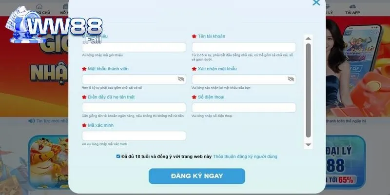 Các quy định chính cần lưu ý khi tạo tài khoản