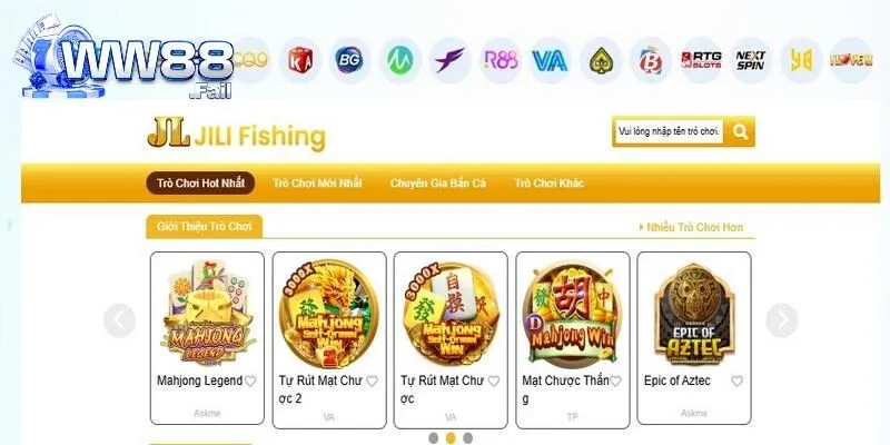 WW88 cung cấp nhiều sảnh game nổi bật