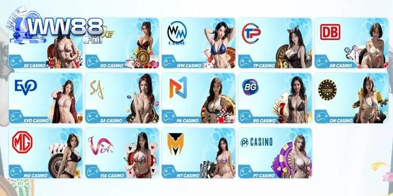 Điểm danh các sảnh Casino cực hot