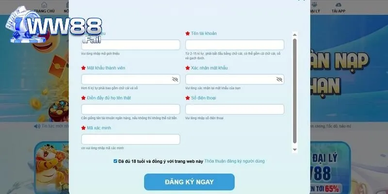 Các bước tham gia WW88 đơn giản