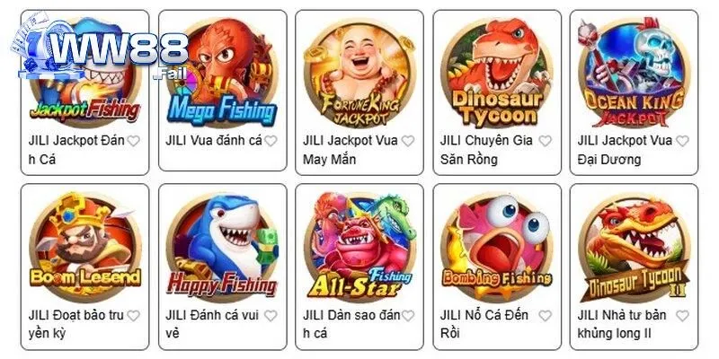 Nhiều trò chơi săn cá đổi thưởng cực hot